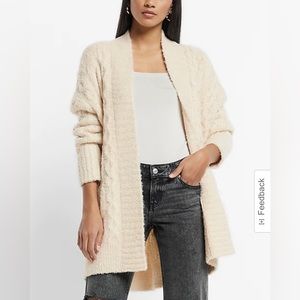 EXPRESS COZY CABLE KNIT CARDIGAN